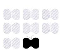 Healthcare World TENS Electrode Large Pads 10x15cm (8-Pack) - Butterfly Reusable Self-Adhesive Gel Pads for Pain Relief, Compatible with AUVON, Med-Fit & Neurotrac TENS Machines