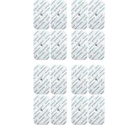 Healthcare World TENS Electrode Pads 5x9cm with Stud - Self-Adhesive Replacement Pads Compatible with Beurer, Sanitas & Kinetik TENS Machines - Muscle, Back & Shoulder Pain Relief (16 Pack)