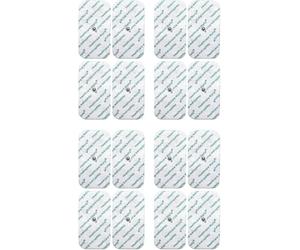 Healthcare World TENS Electrode Pads 5x9cm with Stud - Self-Adhesive Replacement Pads Compatible with Beurer, Sanitas & Kinetik TENS Machines - Muscle, Back & Shoulder Pain Relief (16 Pack)