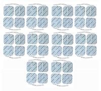 Healthcare World TENS Electrode Pads Pack of 40 - 5x5cm Self-Adhesive Reusable Pads for TENS Machine, EMS Therapy, Pain Relief, Muscle Stimulation - Compatible with Auvon, TPN, TensCare, Neurotrac