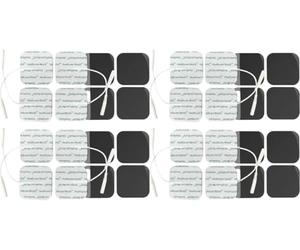 Healthcare World TENS Pads 4x4cm Replacement Self Adhesive Reusable Electrode Pads for TENS Machines Compatible with NeuroTrac Auvon Medfite GHTENS Electrotherapy Pads for Back Shoulder & Knee Pain 16