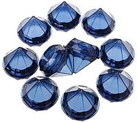 Healthcom 50 Pack 5 Gram5 ML Empty Clear Jars Diamond shaped Plastic Cosmetic Jars Makeup Samples Pot with Lids Trial Case Refillable Cosmetics Cream Box for Lotion Lip Balm Eyeshadow Nails (Royal