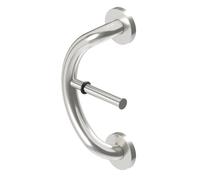HEALTHCRAFT Plus Series Toilet Paper Holder, Bath&Shower Grab Bars,Shower and Bathroom Safety,Stainless-steel, Wall-Mounted Heavy Duty for Elderly,Seniors or Handicapped/Up to 500Lbs/Brushed Stainless