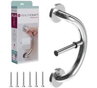 HealthCraft Products - Plus Series Grab Bar - Toilet Paper Holder - Polished Chrome
