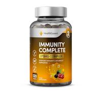 HealthEssent Complete Immune System Booster - 275mg Antioxidant & Vitamin Complex with Elderberry, Vitamin C, Vitamin D3, Zinc, Selenium & More (2 Month Supply) - 120 Vegan Tablets