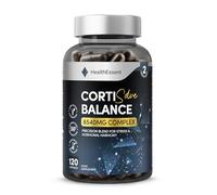 HealthEssent CortiSolve Complex 6540mg - Cortisol Support Supplement with Ashwagandha, Rhodiola, Magnesium & L-Theanine - Natural Adaptogen for Balance, Focus & Weight Goals - 120 Capsules