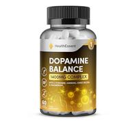HealthEssent Dopamine Balance Complex - L-Tyrosine, L-Theanine, Ginkgo Biloba & Magnesium, Dopamine Precursor for Natural Mood & Focus Formula - 60 Vegan Capsules