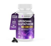 HealthEssent Liposomal Glutathione 2000mg - Antioxidant Support & Detox with Liposomal Vitamin C & Collagen Peptides - Promotes Skin Radiance and Immune Health - 60 Softgels (1-Month Supply)