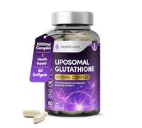 HealthEssent Liposomal Glutathione, Superior Bioavailability 2000mg Blend, with Proprietary Antioxidant Complex - Hyaluronic Acid, Alpha Lipoic Acid, Vitamin C - Strong Antioxidant - 60 Vegan Softgels