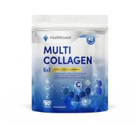 HealthEssent Multi Collagen Supplements 1650mg 6-in-1 for Women & Men (90) | 5 Types I, II, III, V & X | Marine, Bovine & Chicken Collagen Peptides + 50mg Vitamin C | for Skin, Hair, Nails & Joints
