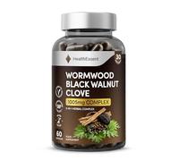 HealthEssent Wormwood Black Walnut and Clove with Pumpkin Seed & Slippery Elm Bark - Herbal Digestive Routine & Gut Balance - 60 Vegan Capsules