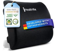 Healthfix Car Lumbar Pillow - Ergonomic lumbar support with memory foam for a healthy sitting posture in the car | Back cushion for comfort on long journeys