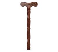 HealthGoodsIn Yoga Danda - Wood, Brown - for Improved Breath Flow, Japa Meditation & Detoxification