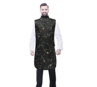 Healthible 0.5mmPb Lead Apron with Thyroid Shield Collar - X-ray Protective Lead Apron for X-Rays (Black)
