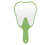 Healthible Tooth Shaped Handheld Mirror - Hand Held Mirror Tooth Mirror Patient Mirror Dental Hygienist Gifts