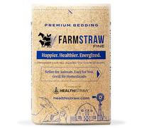 HealthiStraw FarmStraw Fine Cut, 3 cu ft - All-Natural Wheat Straw Animal Bedding for Homesteads, Hobby Farms, and Small Pets - Clean, Absorbent and Soft - Sustainably Sourced