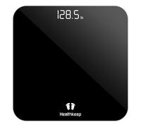 Healthkeep Digital Bathroom Scales for Body Weight, Weight Scale with High Precision Sensors Accurate Weighing Scale Round Corner Design LED Display Max. 180kg/400lb