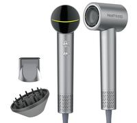 Healthkeep Hair Dryer with 2 Diffuser for Curly-Hair, High-Speed Constant-Temp 5 Mins Make Hairstyle, 200M Negative Ionic Blow-Dryer Moisturizing and Hair-Care, Low Noise 150,000 RPM Brushless Motor