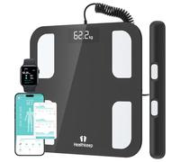 Healthkeep Scale for Body Weight Digital Bathroom Scale with 8 Electrodes, 18 Body Datas Smart Weight Scale Compatible with iOS & Android, Max 400lb/180kg/28st