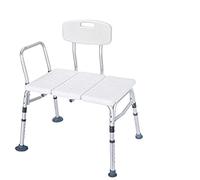 HEALTHLINE Tub Transfer Bench 400lbs - Heavy Duty Shower Transfer Bench for Bathtub - Adjustable Bariatric Shower Chair for Disabled & Seniors