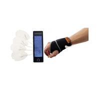 Healthmateforever 10 Modes Electro Massage Therapy Touch Screen Machine + Carpal Tunnel Wrist Therapy Relief Brace Great Wrist Supporter Ulnar Wrist Splint Blue