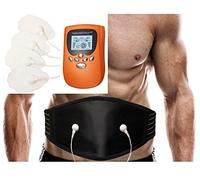 Healthmateforever 8 Modes Portable Electro Pain Relief Massage Therapy OTC Machine + Sciatica Support Back Belt Orange