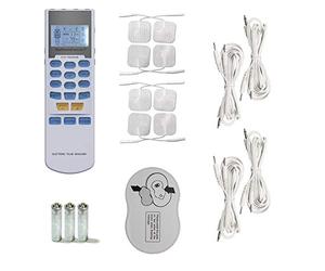Healthmateforever Fda Cleared OTC Yk15Ab Tens Unit with 4 Outputs, Apply 8 Pads at The Same Time, 15 Modes Handheld Electrotherapy Device