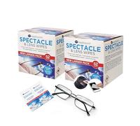 Healthpoint 104 Pack Spectacle and Lens Wipes - Gentle, Individually Wrapped Wipes for Streak-Free Cleaning of Glasses, Cameras, Binoculars, and Smartphone Screens - (2 x Packs of 52)
