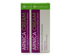Healthpoint Arnica Cream Twin Pack (2x50ml) Organic Arnica Montana Flower Extract for Bruise Relief & Muscle Recovery, Soothing Body Rub with Hydrating Sweet Almond Oil & Rich Cocoa Butter Formula