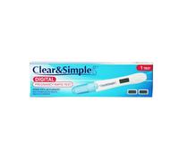 Healthpoint Clear and Simple Digital Pregnancy Test, Rapid Accurate Results in 5 Minutes, Clear Digital Reading, Easy to Use Clear Results, Home Use for Early Detection of Pregnancy, 1 Test