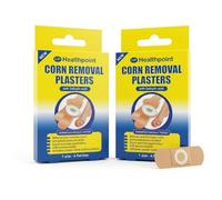 Healthpoint Corn Removal Plasters 2 Pack - Medicated Corn Pads for Feet with Salicylic Acid - Foot Corn Treatment for Toes, Bottom of Feet - Corn Cushions Pain Relief - 12 Protective Patches Total