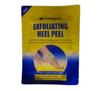 Healthpoint Exfoliating Heel Peel, Foot Mask To Remove Dry, Hard, Rough, Cracked Skin, Single Use 60 Minute Treatment, AHA And BHA Exfoliating Acids, Softer, Smoother Heels, Vegan Friendly, 1 Pair