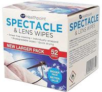 Healthpoint Glasses Wipes - 312 Individually Wrapped Lens Wipes - Also Suitable for Cameras, Binoculars & Smartphone Screens (6 Extra Value Packs of 52 = 312 Wipes) Plus Groomarang!