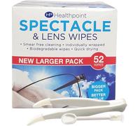 Healthpoint Glasses Wipes & Contact Lens Applicator - 260 Individually Wrapped Lens Wipes - Also Suitable for Cameras, Binoculars & Smartphone Screens (5 Extra Value Packs of 52 = 260 Wipes)