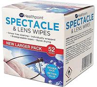 Healthpoint Glasses Wipes - 520 Individually Wrapped Lens Wipes - Also Suitable for Cameras, Binoculars & Smartphone Screens (10 Extra Value Packs of 52 = 520 Wipes)