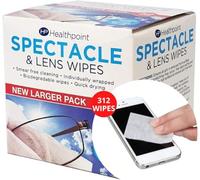 Healthpoint Screen Wipes - 312 Individually Wrapped Phone Cleaning Wipes - Also Suitable for Glasses, Keyboards, Cameras, Binoculars etc (6 Extra Value Packs of 52 Alcohol Wipes = 312 Wipes)