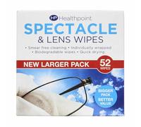 Healthpoint Spectacle Wipes, Extra Value 52 Pack, 2 Packs (104 Wipes!)