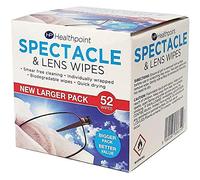 Healthpoint Spectacle Wipes Extra Value 6 Packs of 52 = 312 Wipes