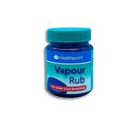 Healthpoint Vapour Rub For Coughs, Colds, Catarrh And Sore Throat, Camphor, Menthol And Eucalyptus Oil For Easier And Clearer Breathing, Relief For Upper Airway Congestion, Helps Sleep, 100g