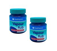 Healthpoint Vapour Rub for Coughs & Colds - Effective Relief for Catarrh & Sore Throat - Menthol, & Eucalyptus Oil for Easier Breathing - Cold and Flu Relief for Blocked Nose - 2 Pack + Cheeroo Magnet