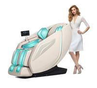 HealthRelife Full Body Massage Chair with Bodyscan 4D Massage Intelligent Shiatsu Massagerecliner with Voice Control Back Heating App Control(Brown)
