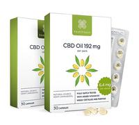 Healthspan 192 mg CBD Oil Capsules | 30 Capsules | Added Vitamin D3, 1 box