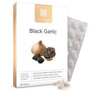 Healthspan Black Garlic 2,000mg | 90 Tablets | Heart Health | Added Vitamin B1 | Rich in Amino Acids | Odour Controlled Tablets | Vegan