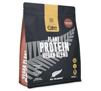 Healthspan Elite All Blacks Plant Protein Vegan Blend,750g, 25 Servings| Chocolate Flavour | 24g Plant Protein - Fava Bean, Rice & Chickpeas | 4.2g BCAAs | Muscle Mass & Strength