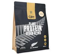 Healthspan Elite All Blacks Plant Protein Vegan Blend, 750g, 25 Servings | Vanilla Flavour | 23g Plant Protein - Fava Bean, Rice & Chickpeas | 4.1g BCAAs | Muscle Mass & Strength