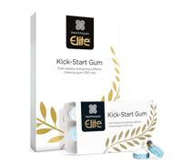Healthspan Elite Caffeine Chewing Gum | 100mg Fast-Release Caffeine | All Blacks Official Partner | Informed Sport Accredited | Energy | Mint Flavoured | Vegan (40 Pieces)
