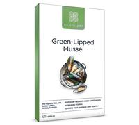 Healthspan Green Lipped Mussel (120 Capsules) | for Bone & Cartilage Support | Added Vitamin C | 500mg Responsibly Sourced New Zealand Green Lipped Mussel Powder