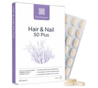 Healthspan Hair & Nails 50 Plus (60 Tablets) | for During & After The Menopause | Advanced Formula to Strengthen Mature Hair & Nails | Biotin, Selenium, Silica & Zinc | Vegan
