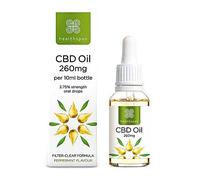 Healthspan 260mg CBD Oil Drops | 10ml | Delicious Peppermint Flavour | Vegan