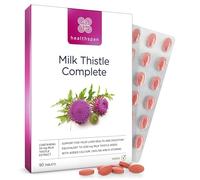 Healthspan Milk Thistle Liver Support (90 Tablets) | 80% Silymarin Content | 50mg Milk Thistle Extract | with B Vitamins, Calcium & Choline to Support Your Digestive Health & Liver Function | Vegan